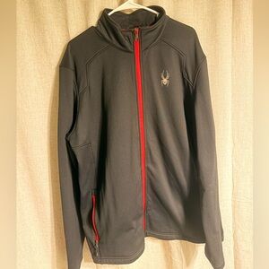 Spyder Black/Red Athletic Jacket Size XL
